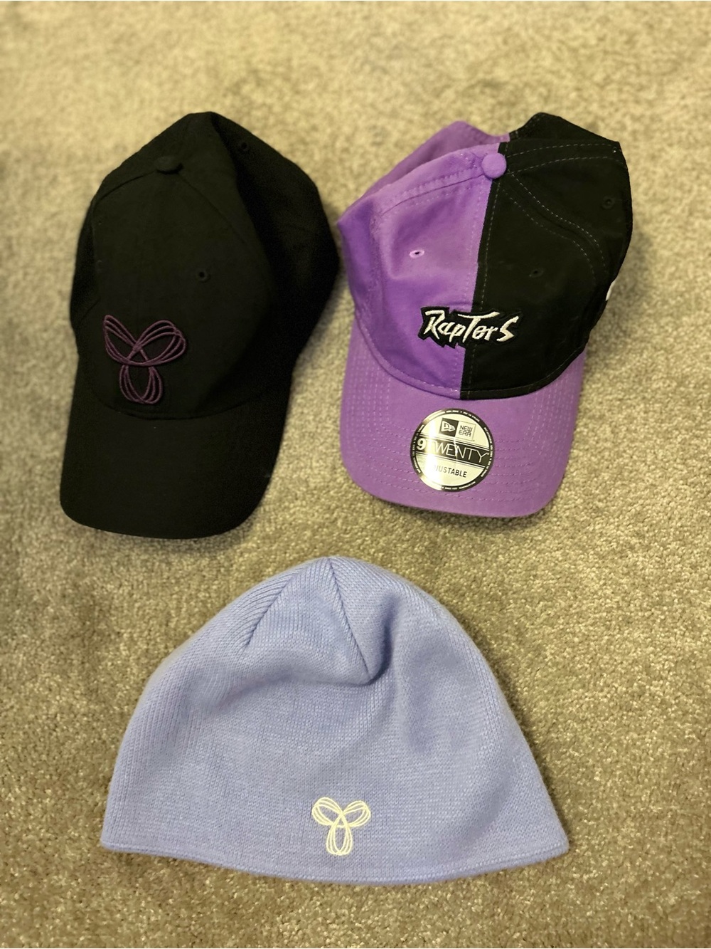 New Era Kids Purple & Tna beanie and baseball cap